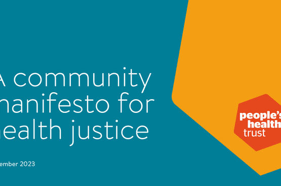Our community manifesto for health justice publishes today