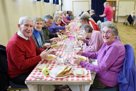 Members of the Food and Friendship project