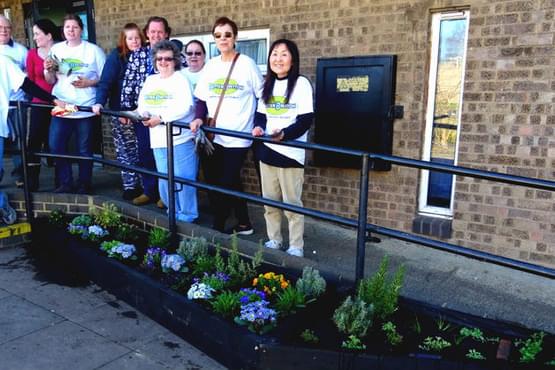 Members of the Bretton Gardening Club, part of the Local People project in Bretton supported by Royal Voluntary Service