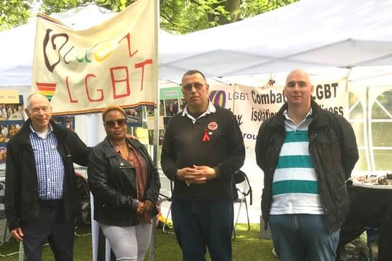 Members of North Midlands LGBT Older People’s Group